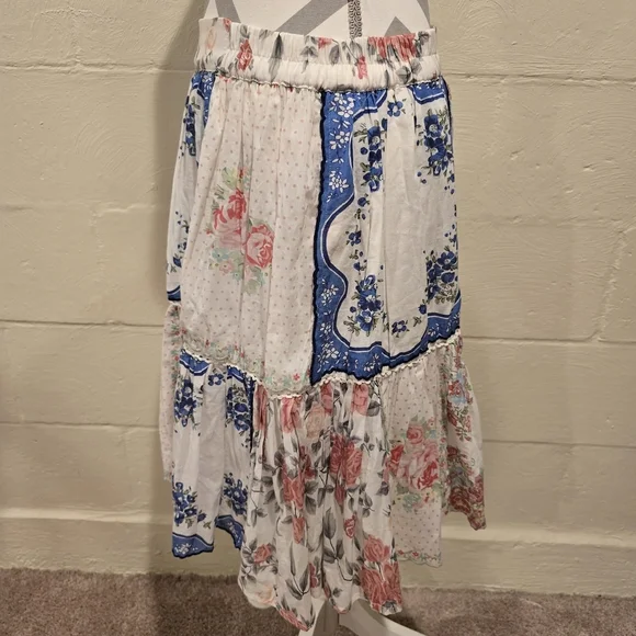 Sister Mary Women's Chiquita Skirt Patchwork Design 100% Cotton Size Small. - Picture 2 of 10